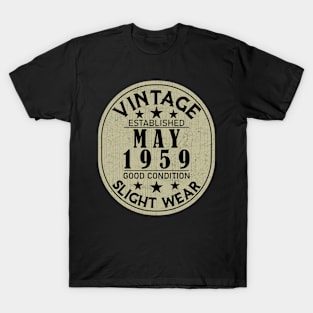 Vintage Established May 1959 - Good Condition Slight Wear T-Shirt